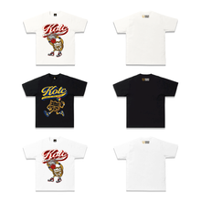Load image into Gallery viewer, KOTC "Dunk v2" and "No Look Pass" T-Shirt for Men in White/Off-White & Black