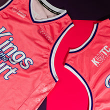 Load image into Gallery viewer, KOTC Run The World 3.0 "Bloom City" Jersey Mesh Top in Hot Pink | Kings of the Court