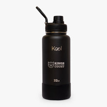 Load image into Gallery viewer, Kool x KOTC Insulated Stainless Steel Water Bottle With Silicone Boot - 32oz/946ml In Black