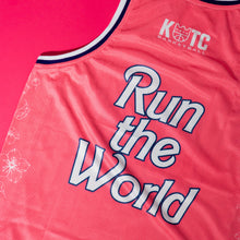 Load image into Gallery viewer, KOTC Run The World 3.0 "Bloom City" Jersey Mesh Top in Hot Pink | Kings of the Court