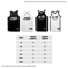 Load image into Gallery viewer, KOTC Staple Jersey Mesh Top for Men in Black, White | Kings of the Court