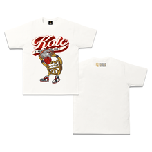Load image into Gallery viewer, KOTC "Dunk v2" and "No Look Pass" T-Shirt for Men in White/Off-White & Black