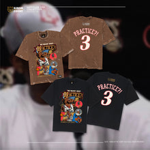 Load image into Gallery viewer, "Practice?!" - Black / Vintage Washed Brown