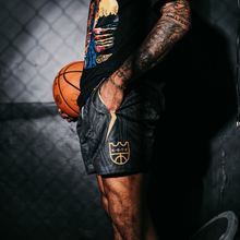 Load image into Gallery viewer, "Untucked Kyrie" T-Shirt / "Hamsa Hand" Mesh Shorts