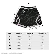 Load image into Gallery viewer, KOTC - Black Ops Diamond / Text Stripe Mesh Shorts