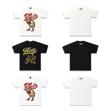 Load image into Gallery viewer, KOTC &quot;Dunk v2&quot; and &quot;No Look Pass&quot; T-Shirt for Men in White/Off-White &amp; Black
