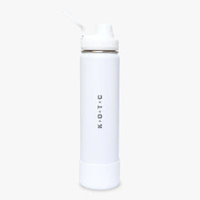 Load image into Gallery viewer, Kool x KOTC Insulated Stainless Steel Water Bottle With Silicone Boot - 25oz/740mL In White
