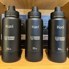 Load image into Gallery viewer, Kool x KOTC Insulated Stainless Steel Water Bottle With Silicone Boot - 32oz/946ml In Black
