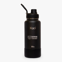 Load image into Gallery viewer, Kool x KOTC Insulated Stainless Steel Water Bottle With Silicone Boot - 32oz/946ml In Black
