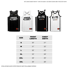 Load image into Gallery viewer, KOTC Staple Jersey Mesh Top for Men in Black, White | Kings of the Court
