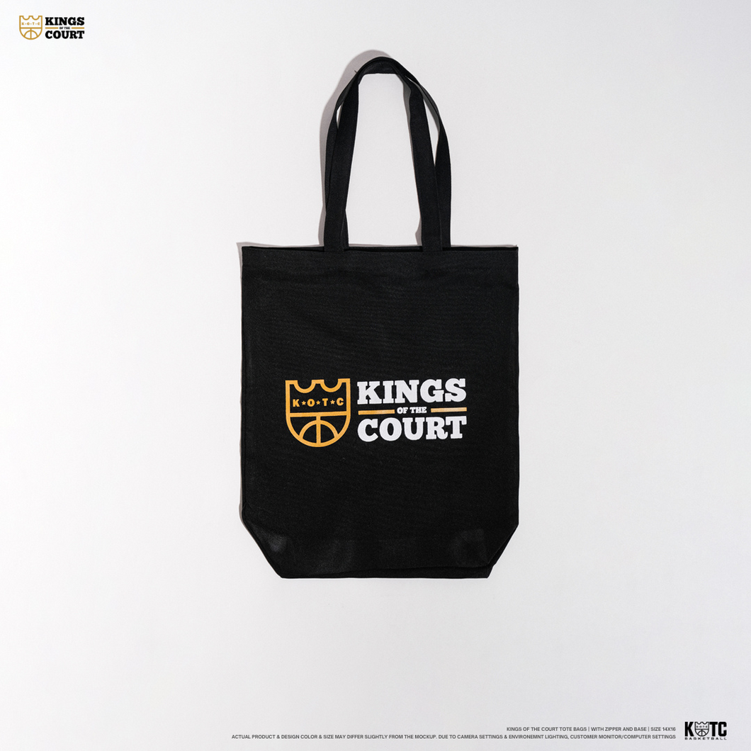 KOTC Tote Bag with Zipper 14x16 Inches Kings of the Court