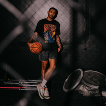 Load image into Gallery viewer, &quot;Untucked Kyrie&quot; T-Shirt / &quot;Hamsa Hand&quot; Mesh Shorts
