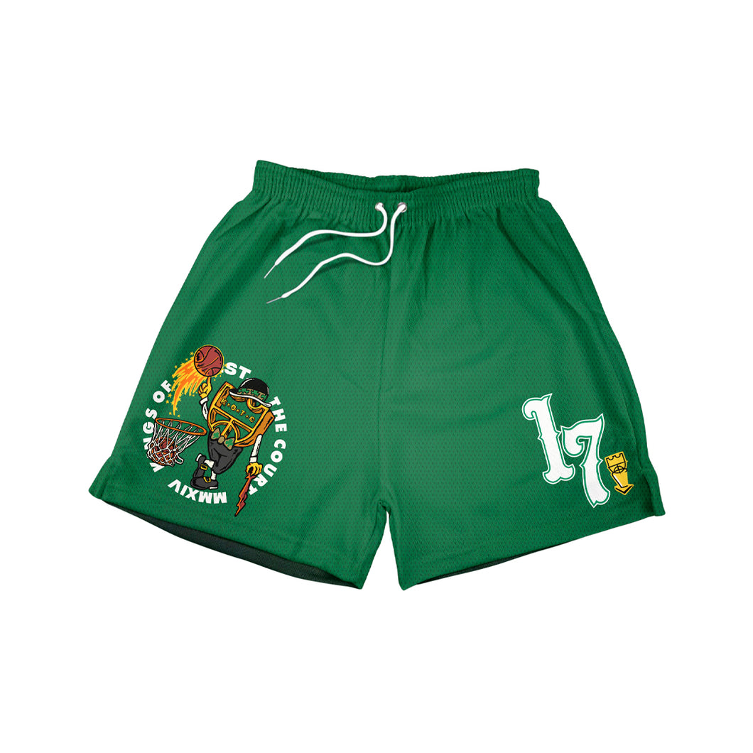Beantown Basketball Shorts - Lucky Green