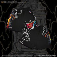 Load image into Gallery viewer, &quot;Lebron Death Stare&quot; T-Shirt / &quot;Miami Nights&quot; Mesh Shorts
