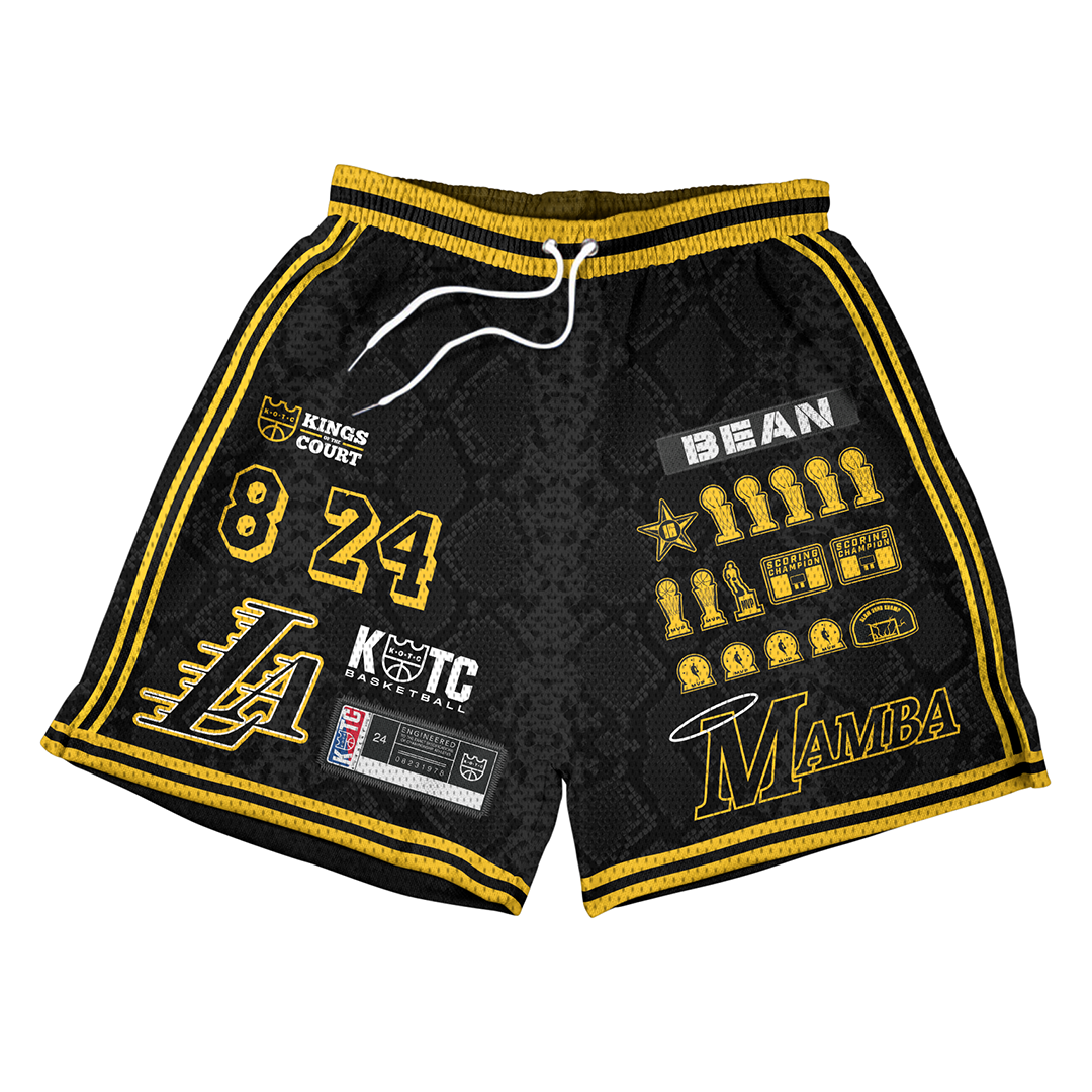 Kings of the Court Mamba Swingman Mesh Shorts Mamba Day 8 24 Collection