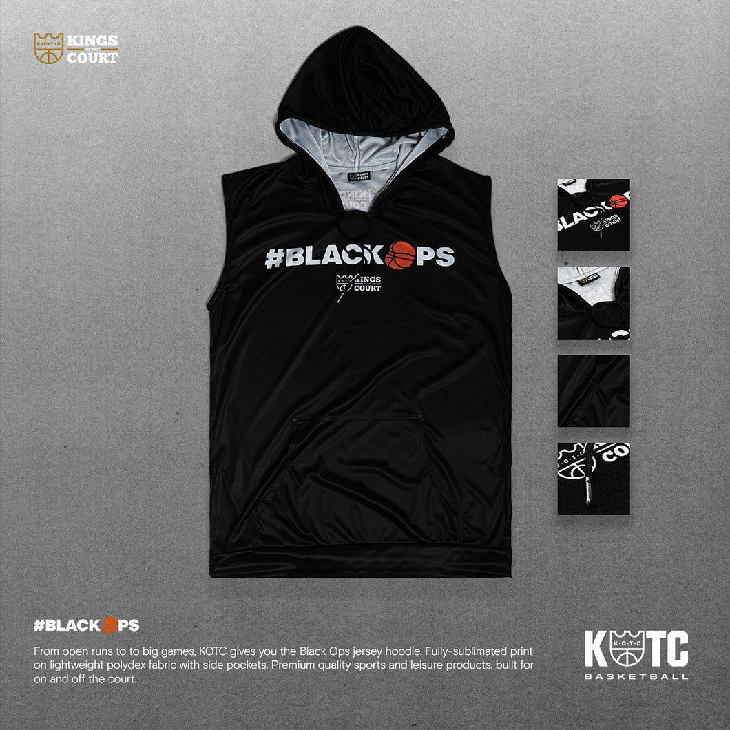 KOTC - Black Ops Jersey Hoodie in Gray/Black